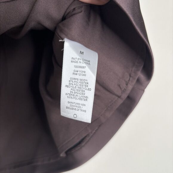 Dynamite Brown Satin Skirt Blazer Set - Picture 4 of 9